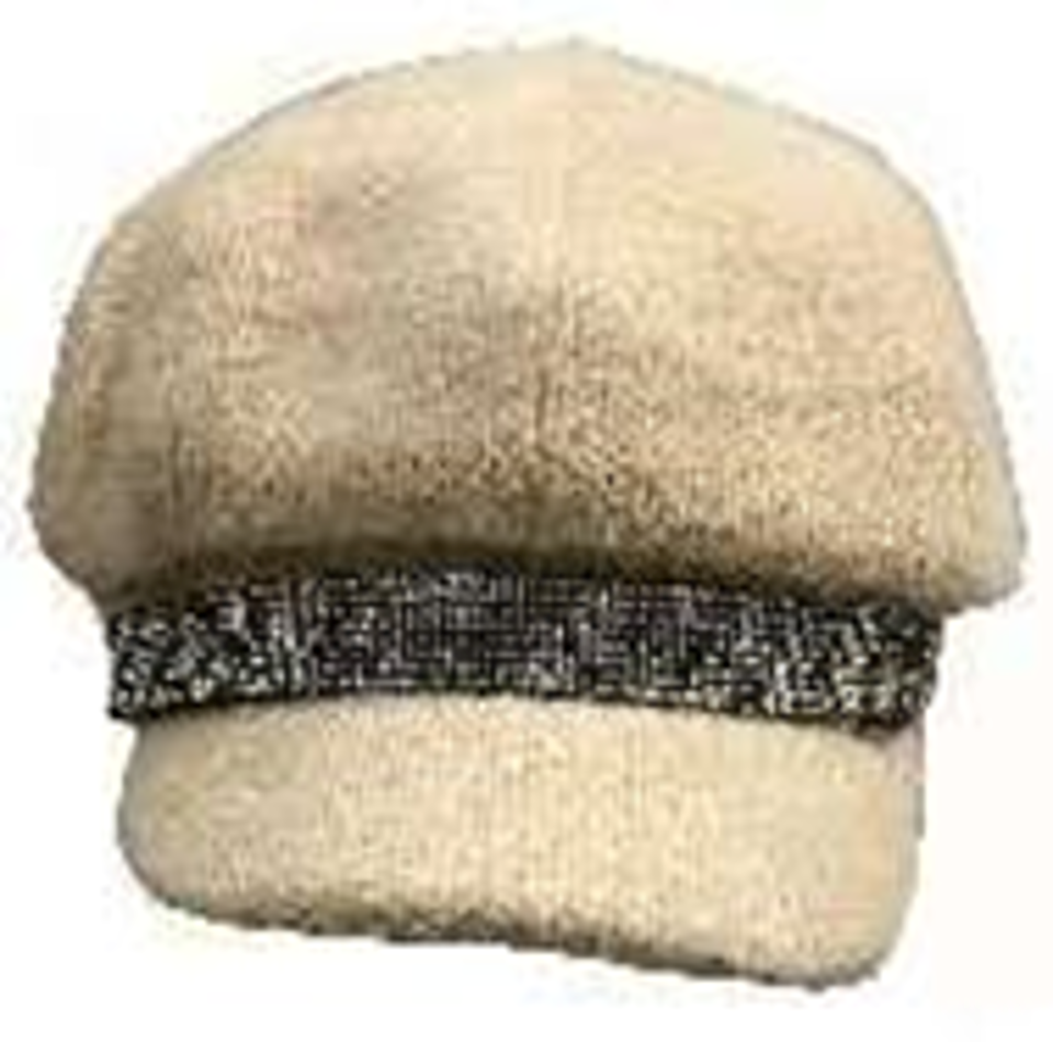 Fashion Newsboy Cap with Rhinestone Belt Decor - IVW003-2