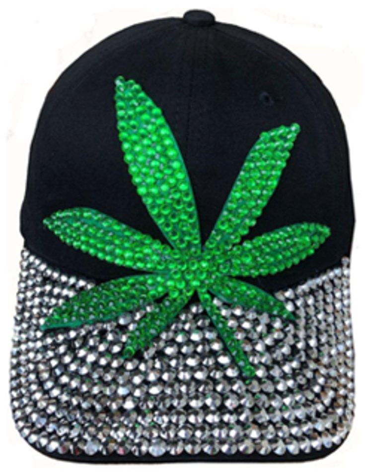 Fashion Cap with Hotfix Weed - CA026