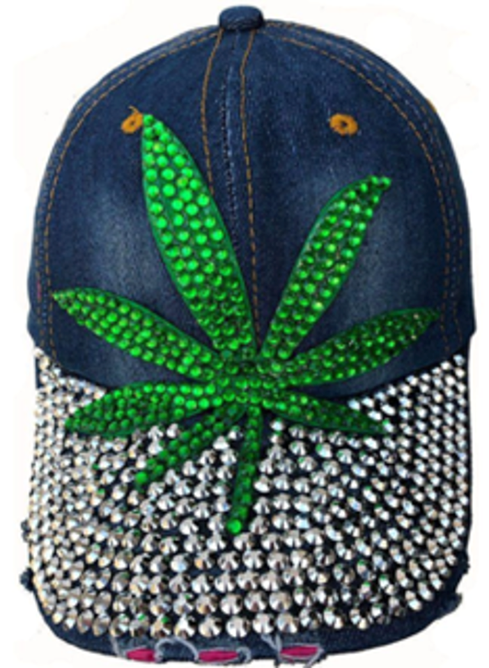 Fashion Cap with Hotfix Weed - CA026