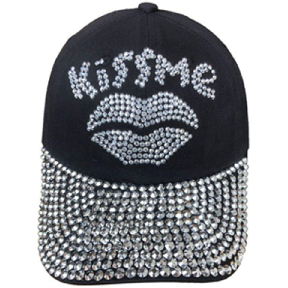 Fashion Cap with Hotfix Kiss Me - CA031