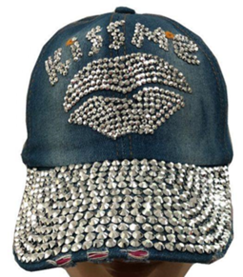 Fashion Cap with Hotfix Kiss Me - CA031