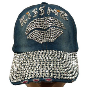 Fashion Cap with Hotfix Kiss Me - CA031