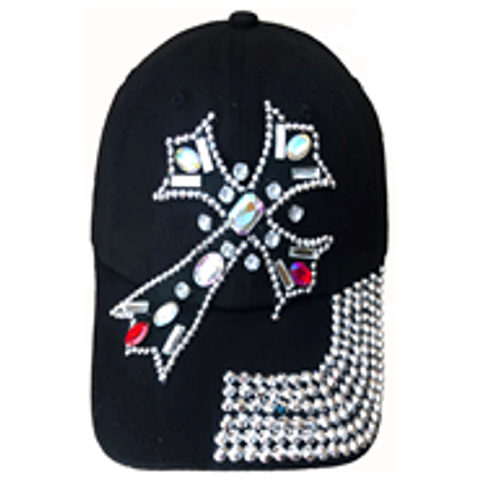 Fashion Cap with Hotfix Cross - CA037