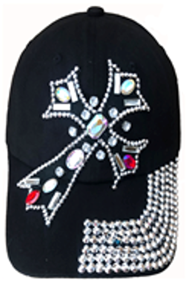 Fashion Cap with Hotfix Cross - CA037