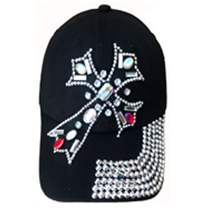 Fashion Cap with Hotfix Cross - CA037