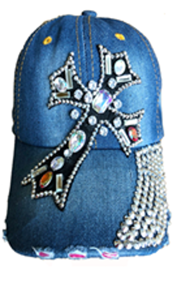 Fashion Cap with Hotfix Cross - CA037