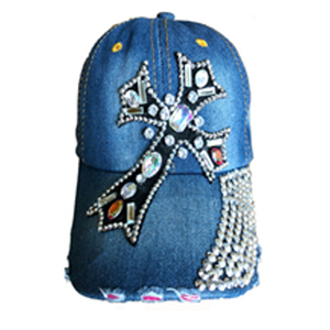 Fashion Cap with Hotfix Cross - CA037