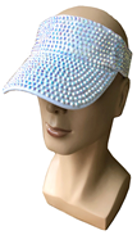 Rhinestone Visor Cap-CA045