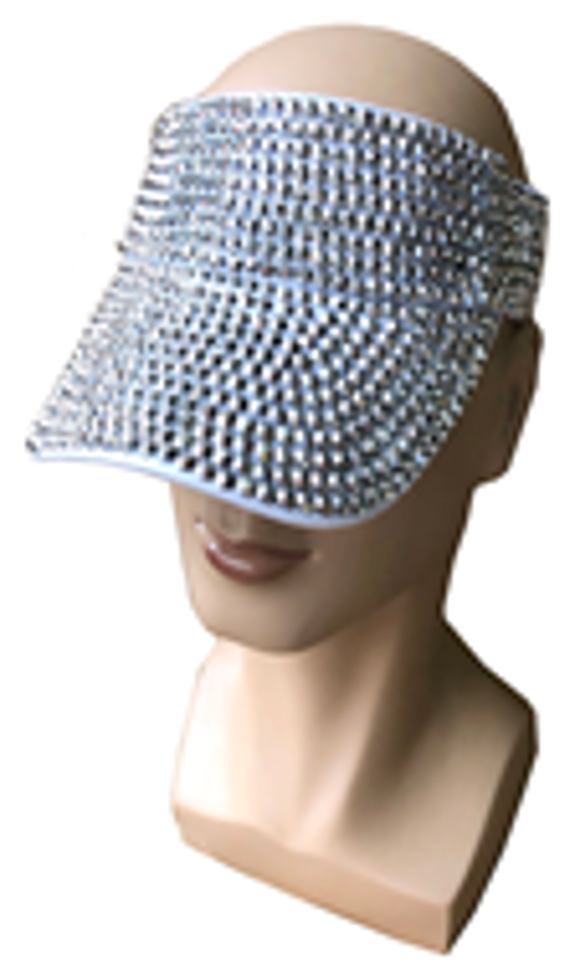 Rhinestone Visor Cap-CA045