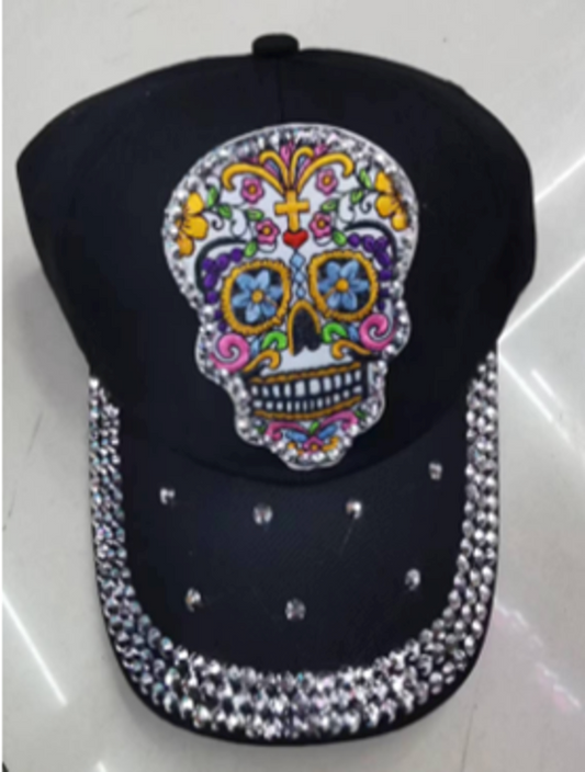 Fashion Cap with Hotfix Skull - CA2313