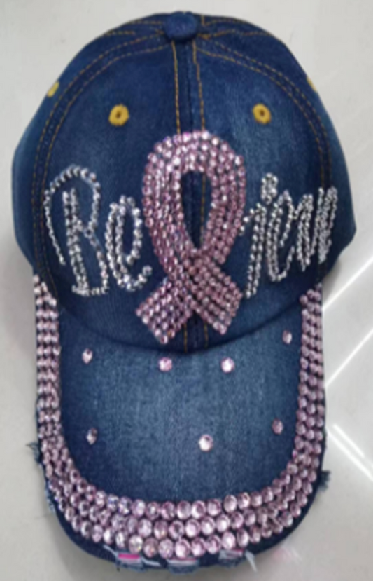 Fashion Cap with Hotfix Belive Awareness Ribbon - CA2314