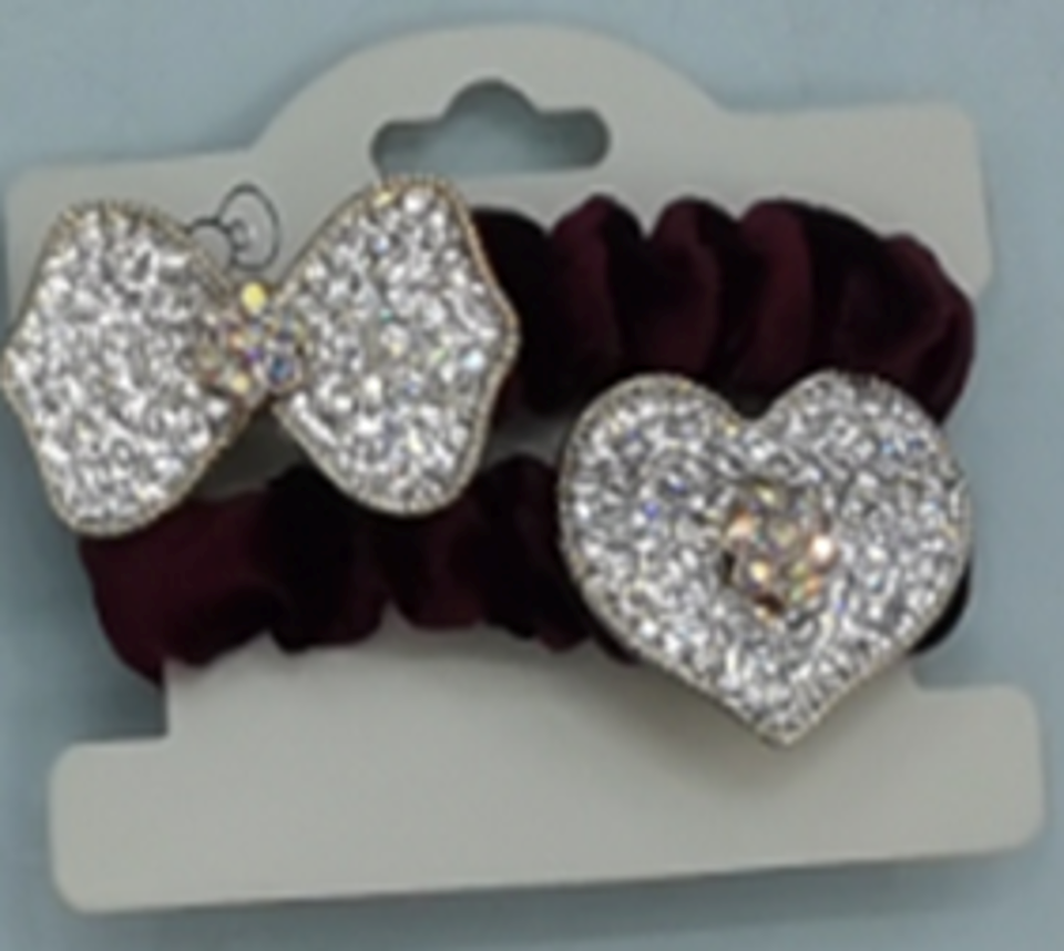 Hair Scrunchie with Stone - DZ00