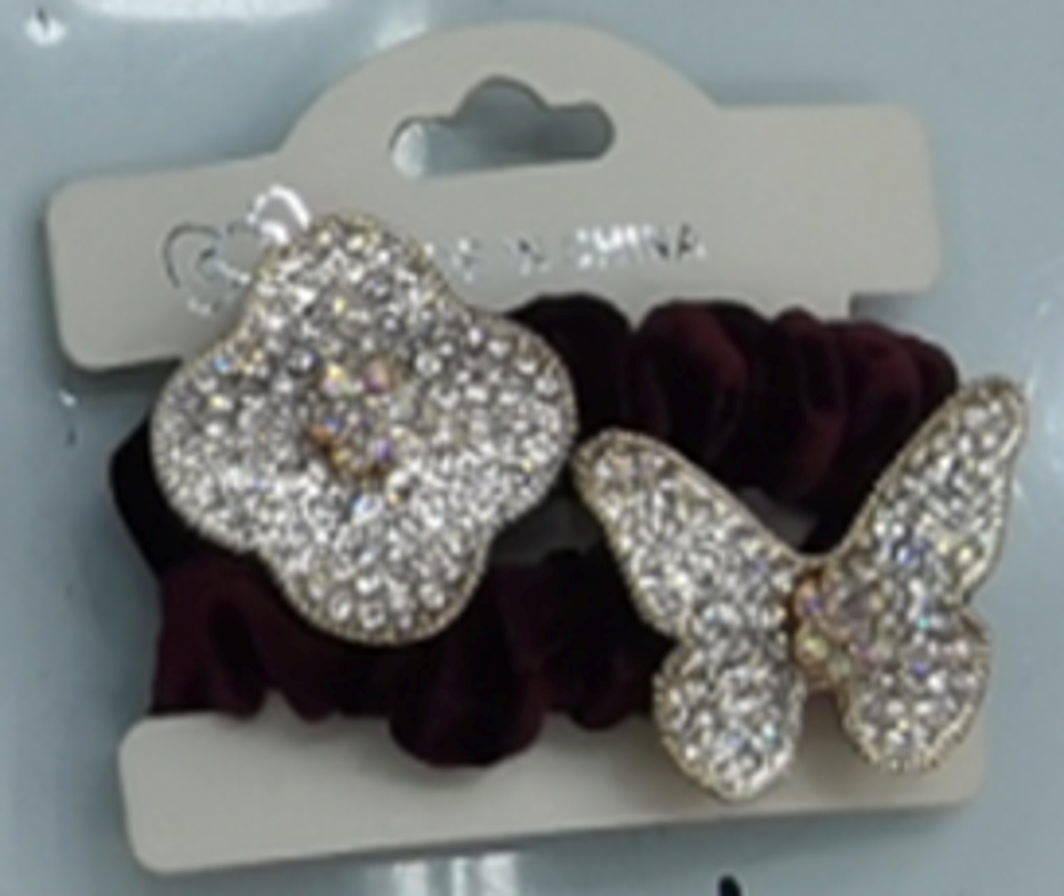 Hair Scrunchie with Stone - DZ00