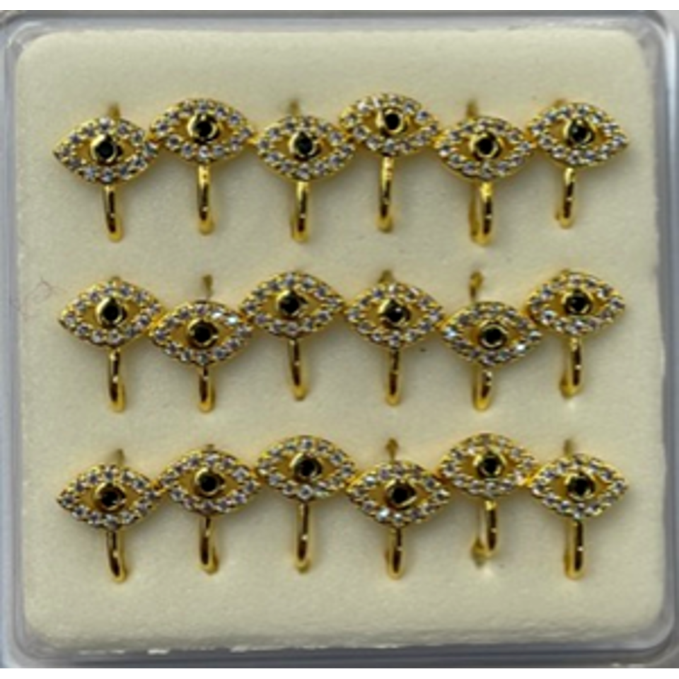 Copper Nose Cuff  with Rhinestone (Evel Eye)- GM80064