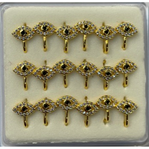 Copper Nose Cuff  with Rhinestone (Evel Eye)- GM80064