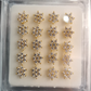 Copper Nose Pin L-Shape with Rhinestone (Star) - GM80072G
