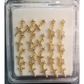 Copper Nose Pin L-Shape with Rhinestone (Slipper) - GM80070G