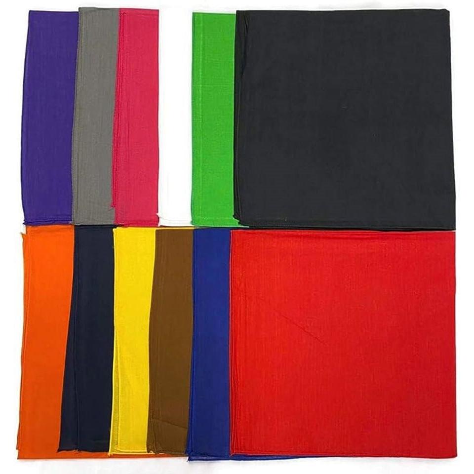 Plain Bandana Scarf - 55cm x 55cm  [DZ]