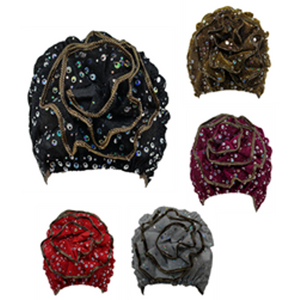 Metallic Lace Fashion Turban-IV18006-2