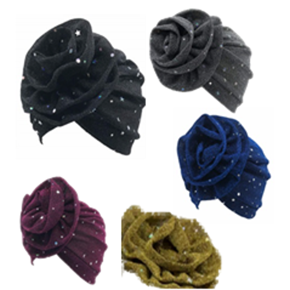 Metallic Fabric Fashion Turban-IV60045