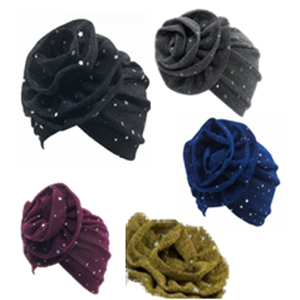 Metallic Fabric Fashion Turban-IV60045
