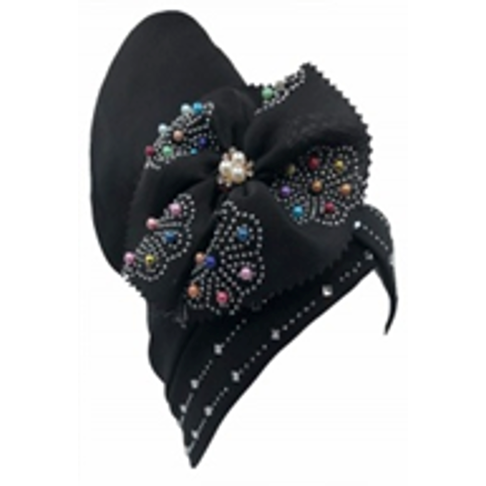 Handmade Fashion Turban with Rhinstone&Pearl-IV60055