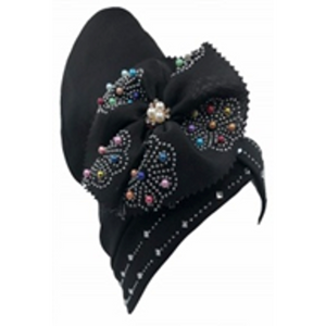 Handmade Fashion Turban with Rhinstone&Pearl-IV60055
