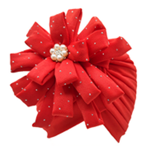 Fashion Turban with Flower-IV60057-1
