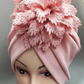 Fashion Turban with Flower(Hotfix)-IV60068