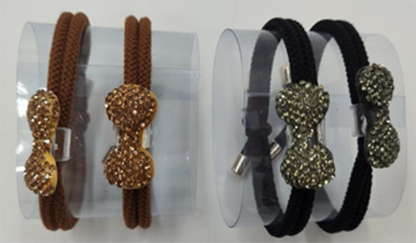 Rhinestone Ponytail Holder-IVHA100AST