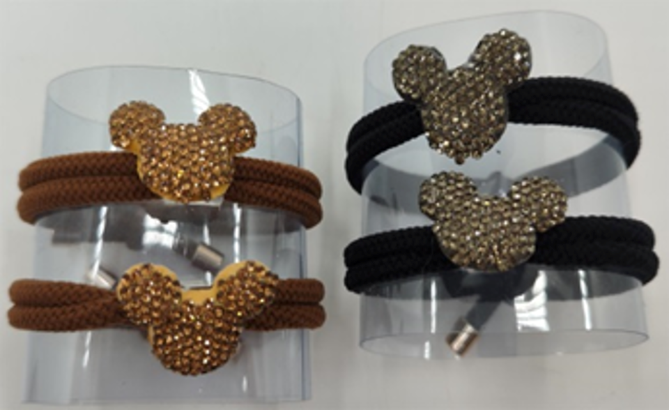 Rhinestone Ponytail Holder-IVHA100AST