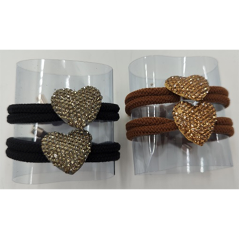 Rhinestone Ponytail Holder-IVHA100AST