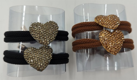 Rhinestone Ponytail Holder-IVHA100AST