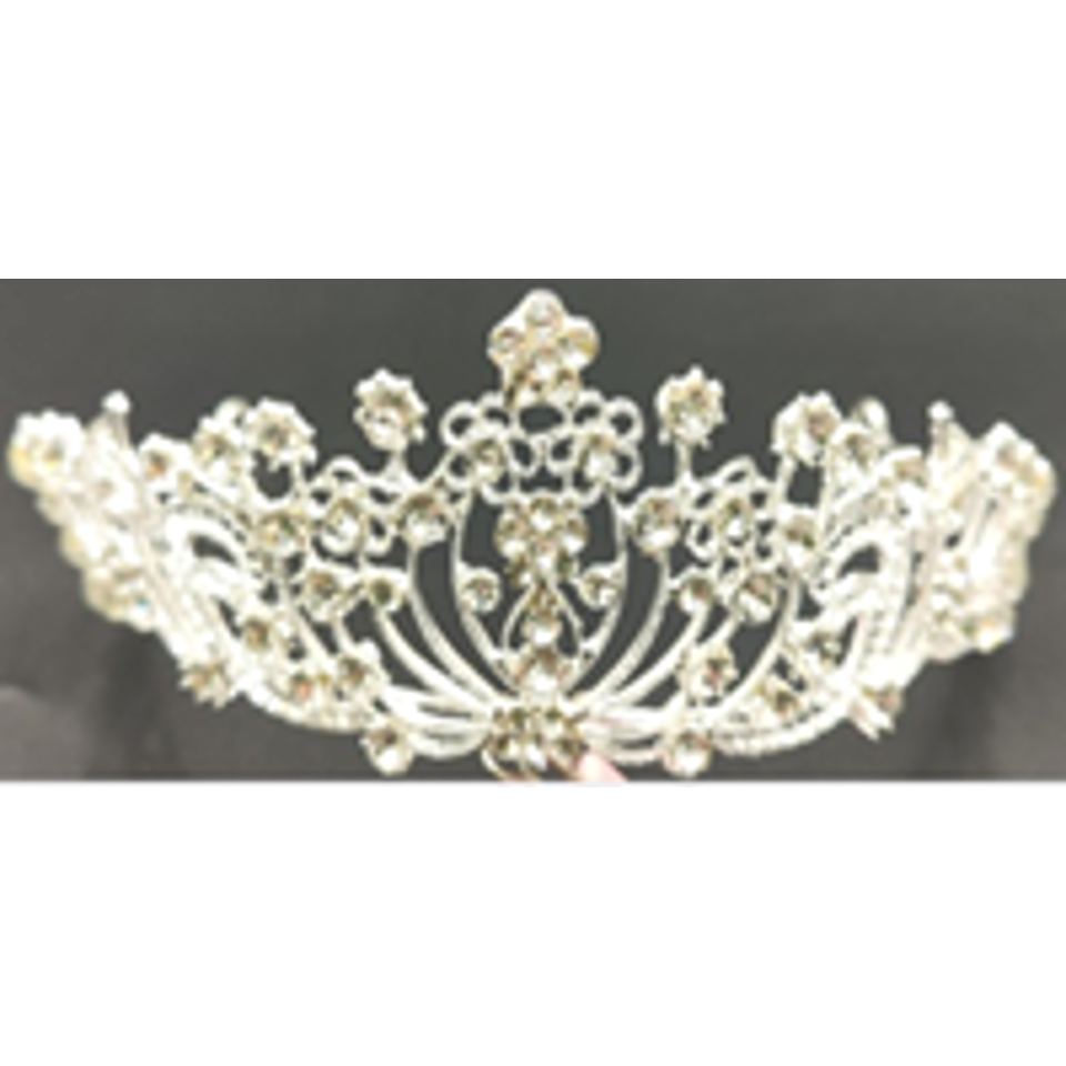 Unicra Silver Tiara Headband-IVJT2301
