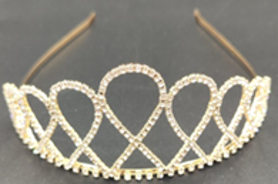 Unicra Silver Tiara Headband-IVJT2303