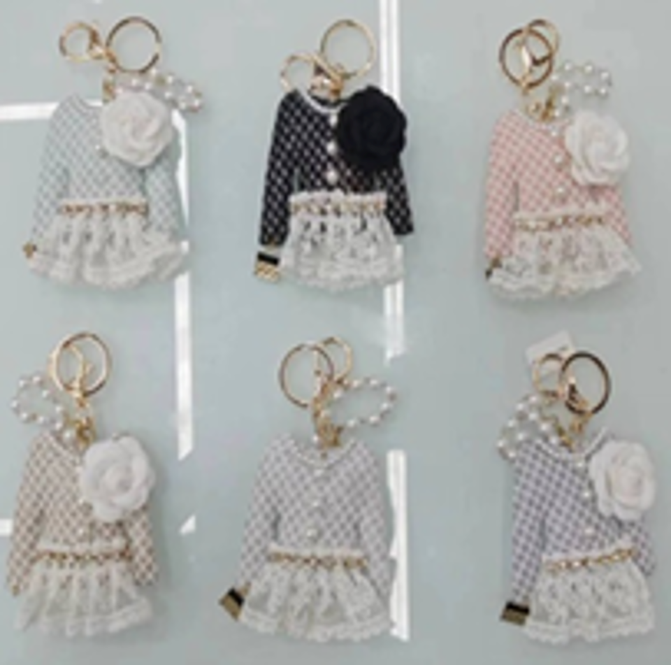 Handmade Mini Dress KeyChain-IVKC2301AST