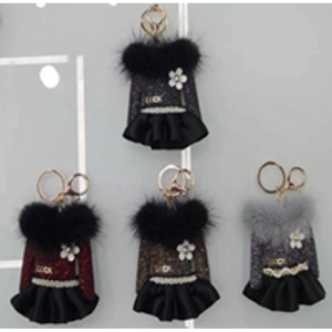 Handmade Mini Dress Key Chain-IVKC2302AST