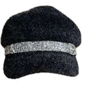 Fashion Newsboy Cap with Rhinestone Belt Decor - IVW003-2