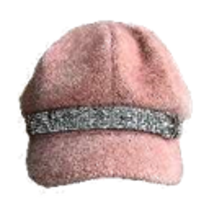 Fashion Newsboy Cap with Rhinestone Belt Decor - IVW003-2