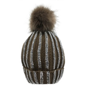 Handmade Knitted Hat with Rhinestone-IVW005-1