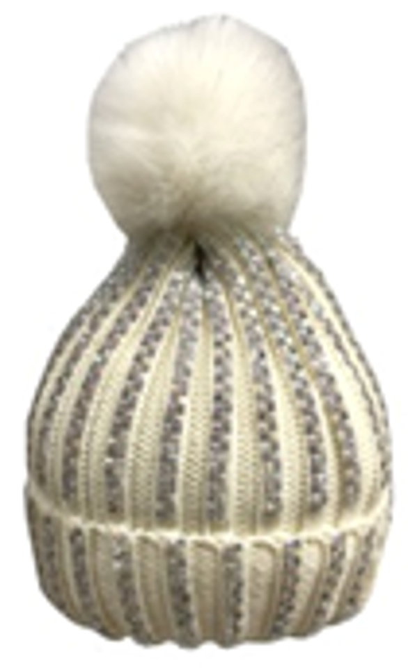 Handmade Knitted Hat with Rhinstone-IVW005-2