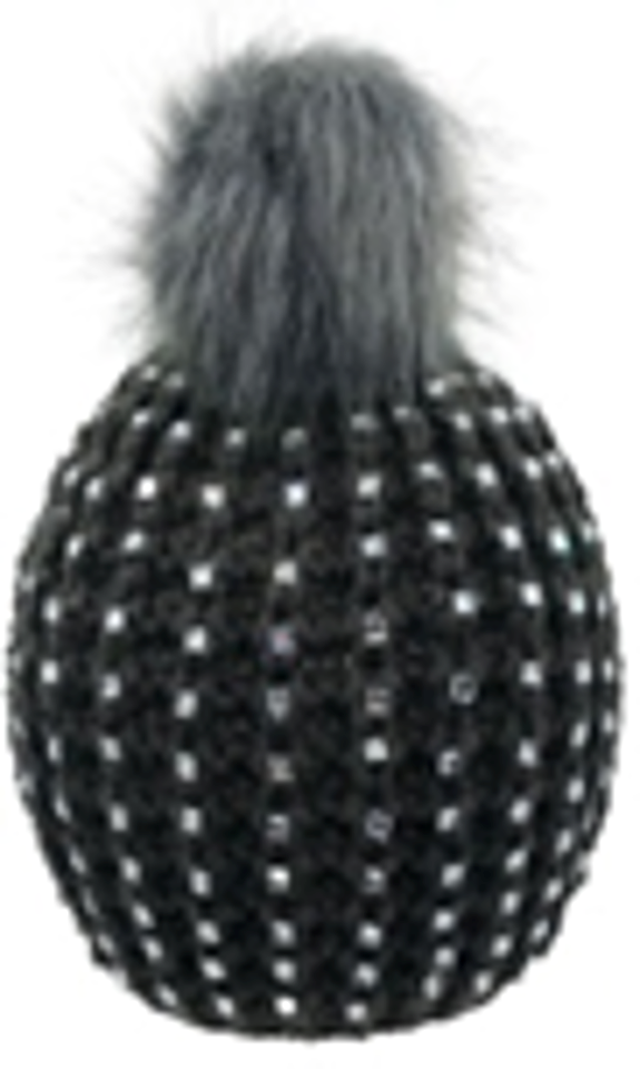 Handmade Knitted Hat with Rhinestone-IVW005-4