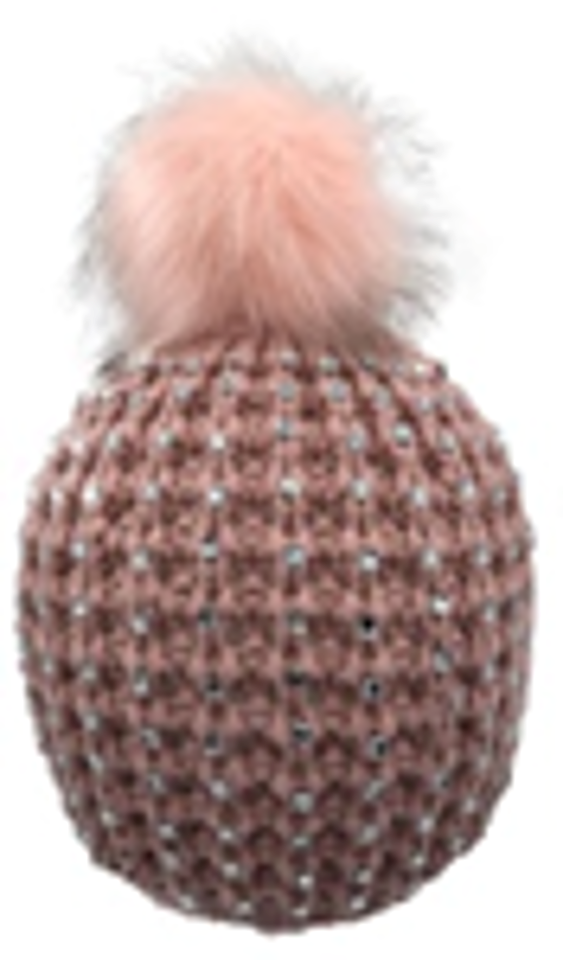 Handmade Knitted Hat with Rhinestone-IVW005-4