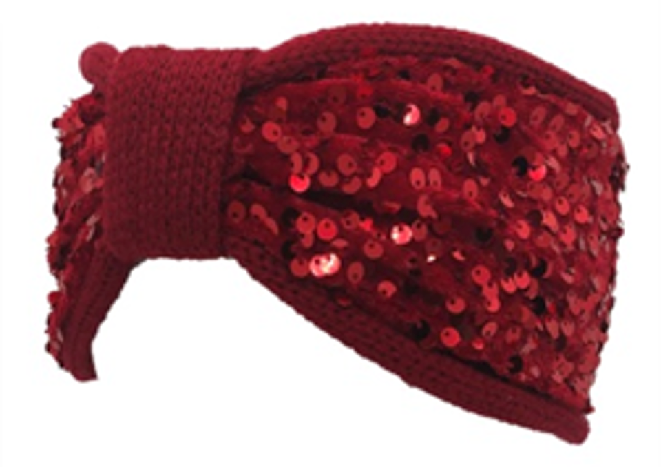 Knitted Headband with Sequin-IVW006-3