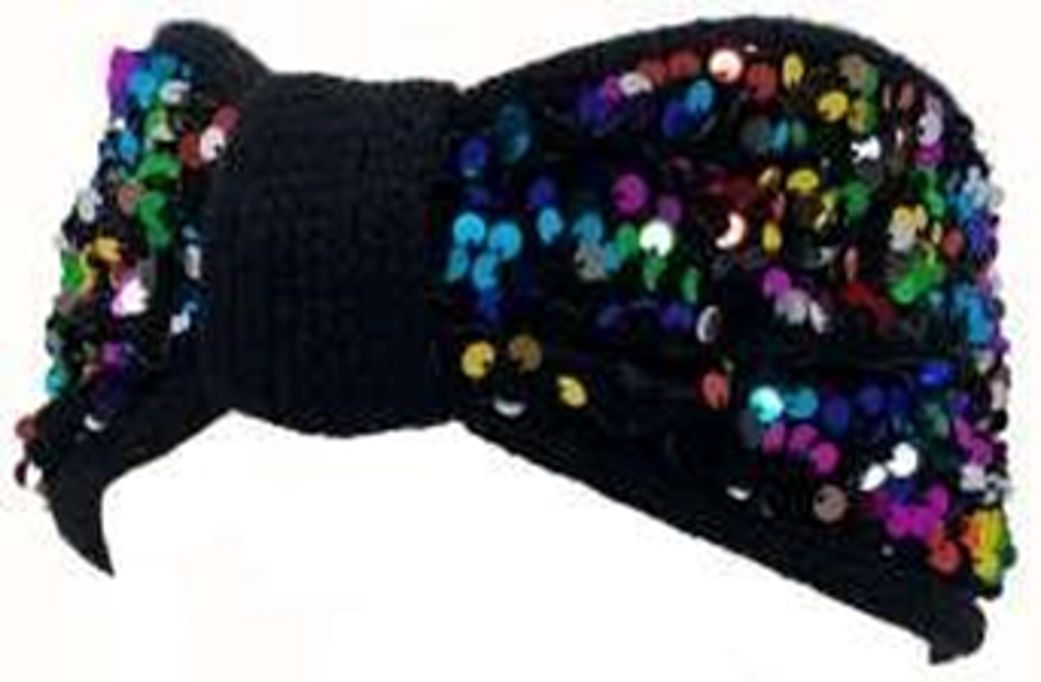 Knitted Headband with Sequin-IVW006-3