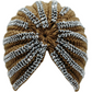 Hand Made Knitted Turban with Rhinestone-IVW007-1