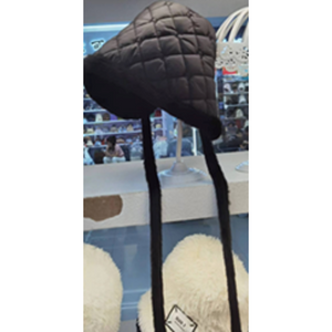 Fashion Winter Bucket Hat with Quilted Fabric-IVW2304-2