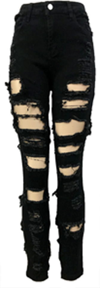 Distressed Ripped Skinny Fit Jeans-JN715