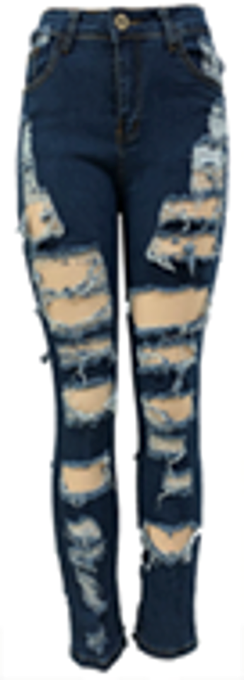 Distressed Ripped Skinny Fit Jeans-JN715