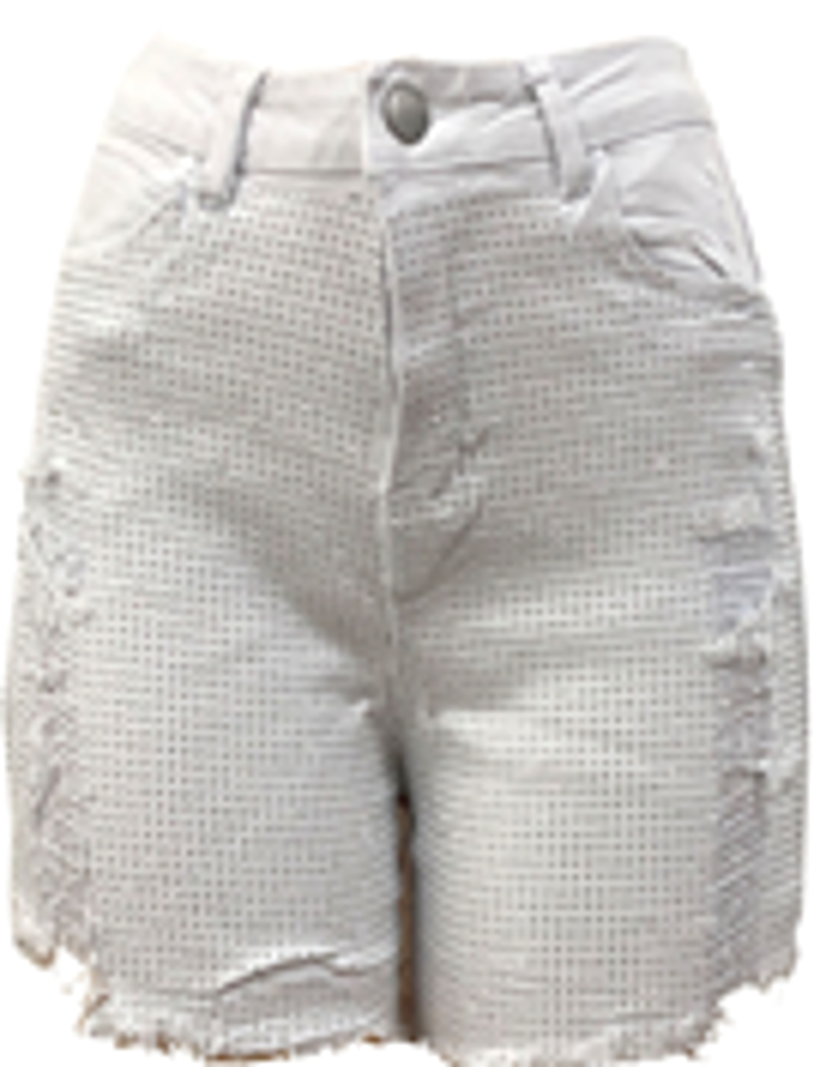 Womens Comfortable Shorts Jean with Hotfix-JNS800